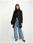 Belted long Trenchcoat 242-Ginai  Black