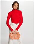 Long-sleeved jumper turtleneck wine 132-Mentos Red