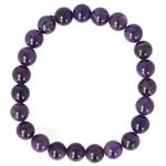 Amethist armband 8 mm ( Donker Paars )