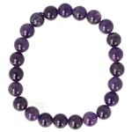 Amethist armband 8 mm ( Donker Paars )