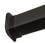Zwarte muur rozette 80 mm