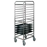 Silowagen, r.v.s. schalen, 14x 600x400 mm, 85 mm | Diamond | EPZ/14