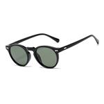 Vintage Zonnebril voor Dames - UV400 Gepolariseerde Bril Shades Brillen - Zwart Groen