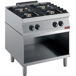 Fornuis samengesteld uit: 4 branders &amp; open kast  | Diamond | G17/4BA8-R