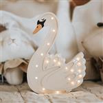 Houten decoratieve lamp - Zwaan 2xAA batterijen (zonder dimfunctie of afstandsbediening)