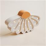 Houten decoratieve lamp - Daisy- Wit 2xAA batterijen (zonder dimfunctie of afstandsbediening)