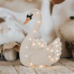 Houten decoratieve lamp - Zwaan 2xAA batterijen (zonder dimfunctie of afstandsbediening)