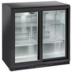 Gekoelde flessenkoeler "achterbar" geventileerd, 2 glazen schuifdeuren | Diamond |