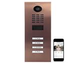 DoorBird IP intercom D2104V Brons afwerking Aantal : 4 Drukknoppen