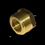 Verloop van 3/4 duim naar 1 duim vlakke nippel