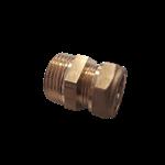 Puntstuk verloop 22mm knel naar buitendraad 3/4