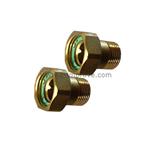 2x Pomp koppeling 1 bu naar 1 1/4 bi vlakke afdichting