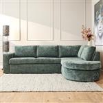 MySofa Alma | Green | 2,5 zits + Divan Rechts | 5 jaar garantie