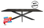 ***Sale*** Eettafel 240cm Zwart Mango Spinpoot