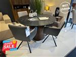 ***SALE*** Eettafel rond marmer Eleonora Maxim  met draaibare eetfauteuils