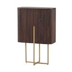 2-deurs kast, halfhoog, Mango Warm Walnut