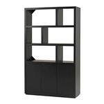 Boekenkast 140 met 3 deuren en 6 open vakken