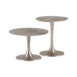 Treviso bijzettafel, set van 2, Silver Antique, large