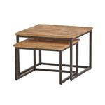 Cuba vierkante salontafel, set van 2, medium