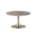 Bari Salontafel Ø76, Silver antique