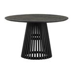 Eetkamertafel Ø130, Acacia Black