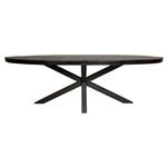 Eetkamertafel Denver Black | Ovaal | 300 cm