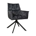 Eetkamerstoel Dani | Velvet Antraciet