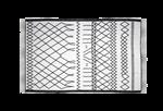Vloerkleed - katoen - 230x160 cm - zwart/wit