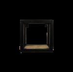 Wandbox Levels - 20x20 cm - mangohout/ijzer