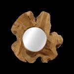 Wandspiegel Kecik - 30x30 - Naturel - Teak/glas