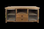TV-Meubel Hunter - 160x50x80 - Naturel/zwart - Teak/metaal