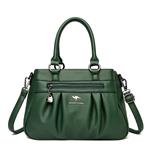 Vintage handtas met handvat voor dames - Leren designer draagtas
