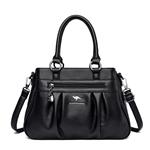 Vintage handtas met handvat voor dames - Leren designer draagtas