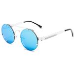 Classic Gothic Steampunk Sunglasses Unisex - Retro Round Metal Frame Glasses UV400