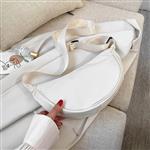 Solid Color Shoulder Bag for Women - Polyester Crossbody Satchel Chest Handbag