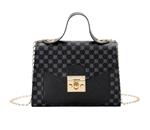 Luxe schoudertas met gouden ketting - Crossbody kleine vierkante clutch handtas