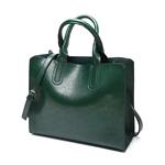 Grote vintage draagtas - Leren casual schouderhandtas