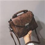 Small Crossbody Bag for Women with Clasp - PU Leather Shoulder Handbag Purse