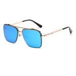 Gradient Sunglasses for Men - Metal Large Frame Luxury Sun Glasses UV400