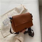 Solid Leather Crossbody Bag for Women - Shoulder Tote Handbag Purse