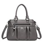 Vintage handtas met handvat voor dames - Leren designer draagtas