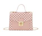 Luxe schoudertas met gouden ketting - Crossbody kleine vierkante clutch handtas