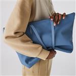 Tote tas met grote capaciteit voor dames - Macaron kleuren waterdichte coating PVC handtas met rits