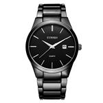 Mode eenvoudig horloge voor heren - Slanke roestvrijstalen band waterdicht voor heren Quartz Busines