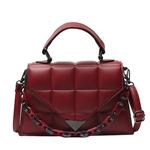 Luxe schoudertas met klep en ketting voor dames - Mode PU lederen handtas handtas Klassiek