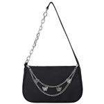 Dames luxe designer handtas - retro dames schoudertas baguette tas nylon portemonnee
