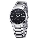 Mode eenvoudig horloge voor heren - Slanke roestvrijstalen band waterdicht voor heren Quartz Busines