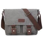Vintage canvas tas voor heren - Casual Crossbody Messenger Travel schoudertassen met klep