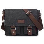 Vintage canvas tas voor heren - Casual Crossbody Messenger Travel schoudertassen met klep