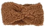Teddy haarband - winter - teddy stof - zacht - kind - meisje - lichtbruin